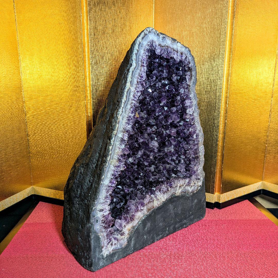 【ガネーシャ】アメジストドーム 10.8㌔ 鑑賞石 観賞石 水石 盆石