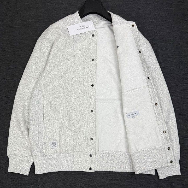 新品 ナノユニバース ゴルフ 裏起毛 スウェット ブルゾン スナップボタン M