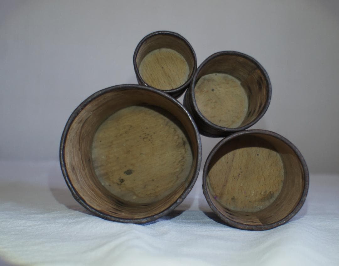 木製　メジャーカップ　蚤の市　ブロカント　古道具　フランスアンティーク