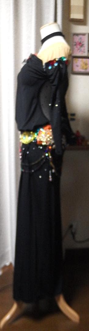 【社交ダンス】チャコット　ブラックラテンドレス（正装用）