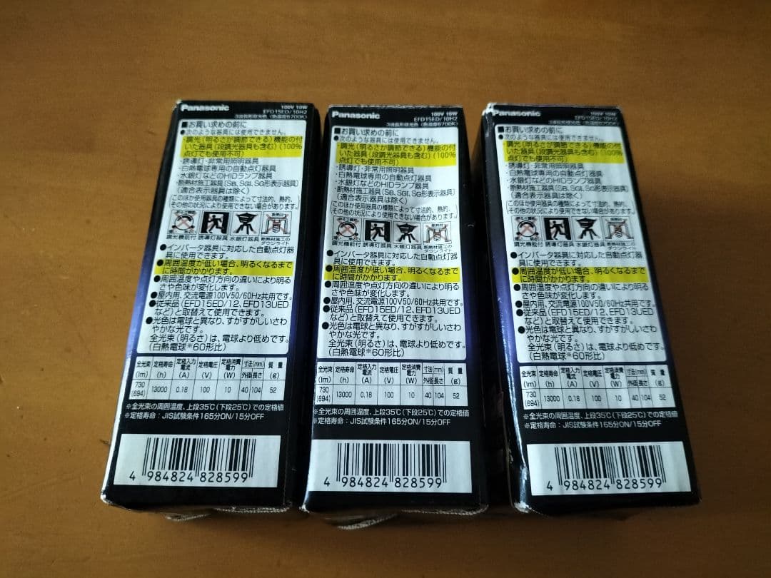 パルックボールプレミア 3個 クール色（昼光色） EFD15ED/10H2