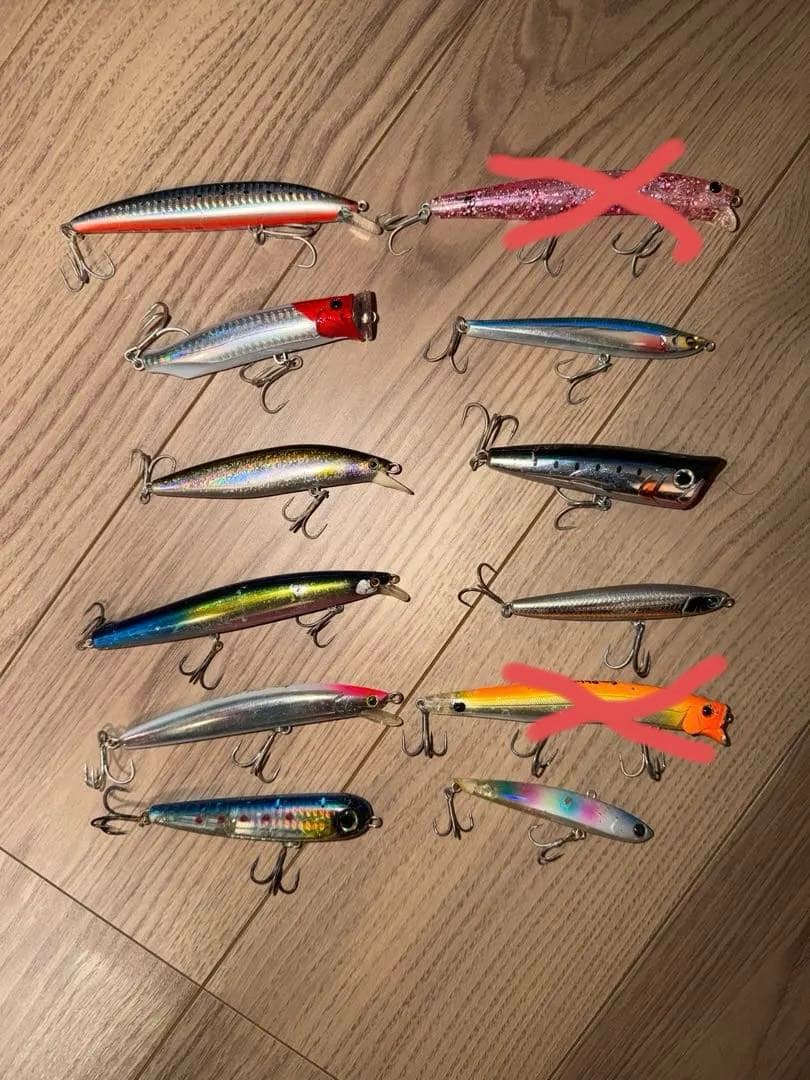 ヒラスズキ　シーバスルアー10個セット　JUMPRIZE BLUEBLUE