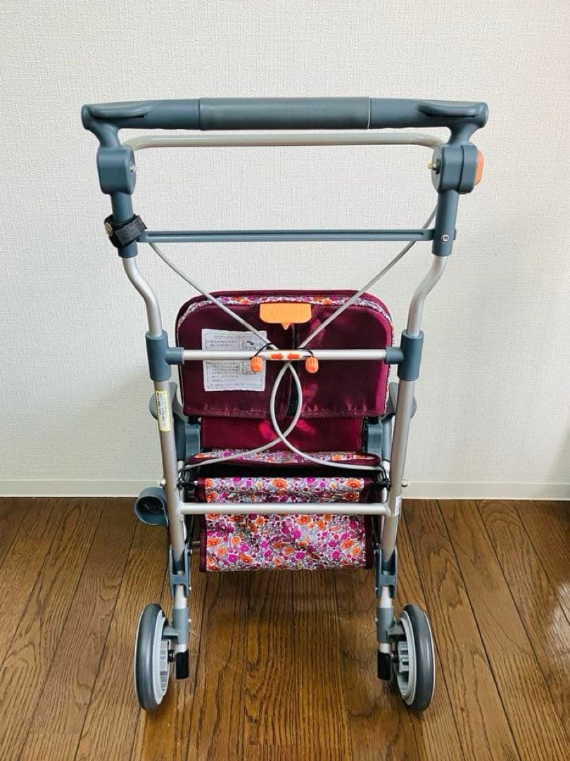 【美品】幸和製作所 カゴノアM シルバーカー ミドルタイプ レッド SLM05