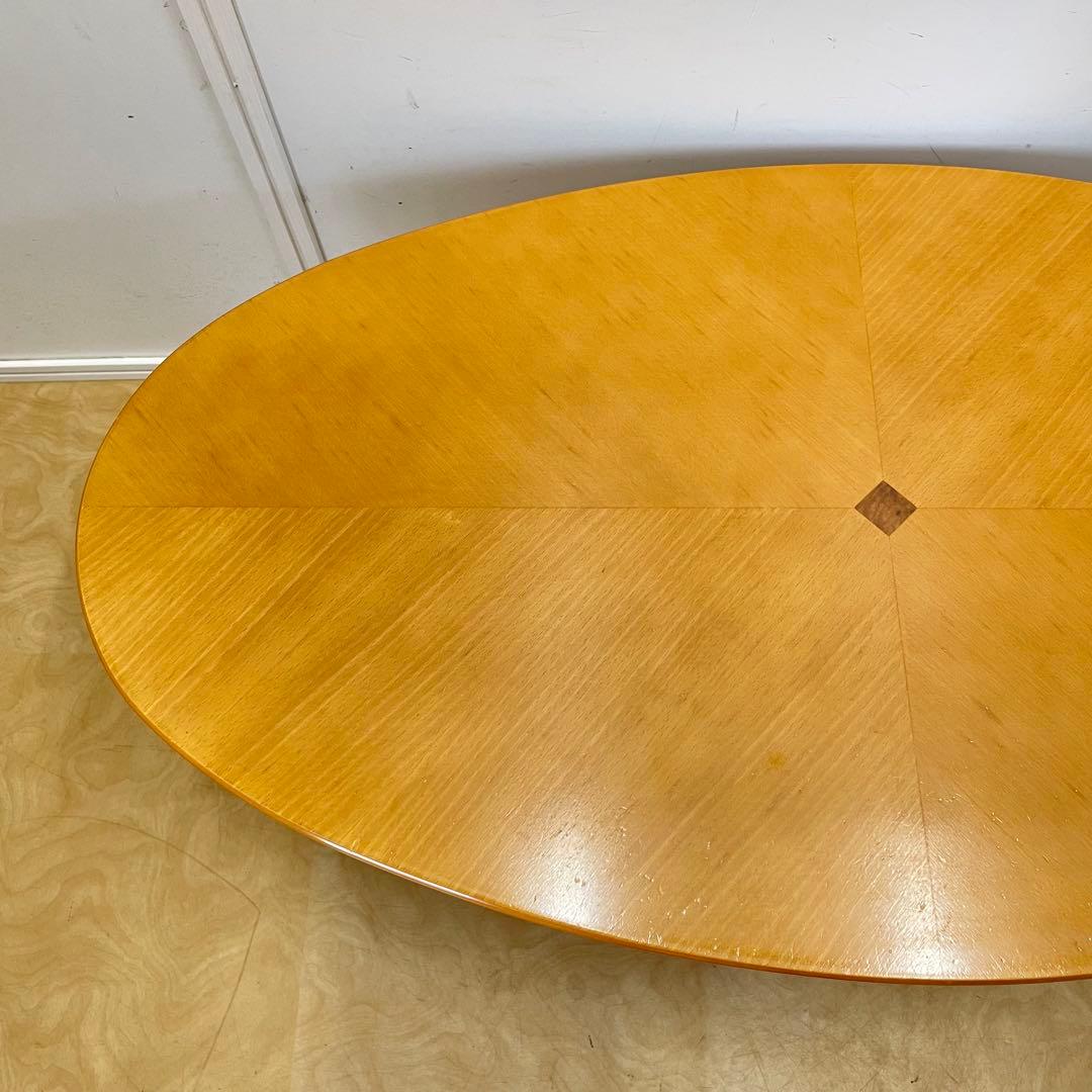 蛇腹 引き出し 楕円テーブル オーバルテーブル ローテーブル 北欧スタイル