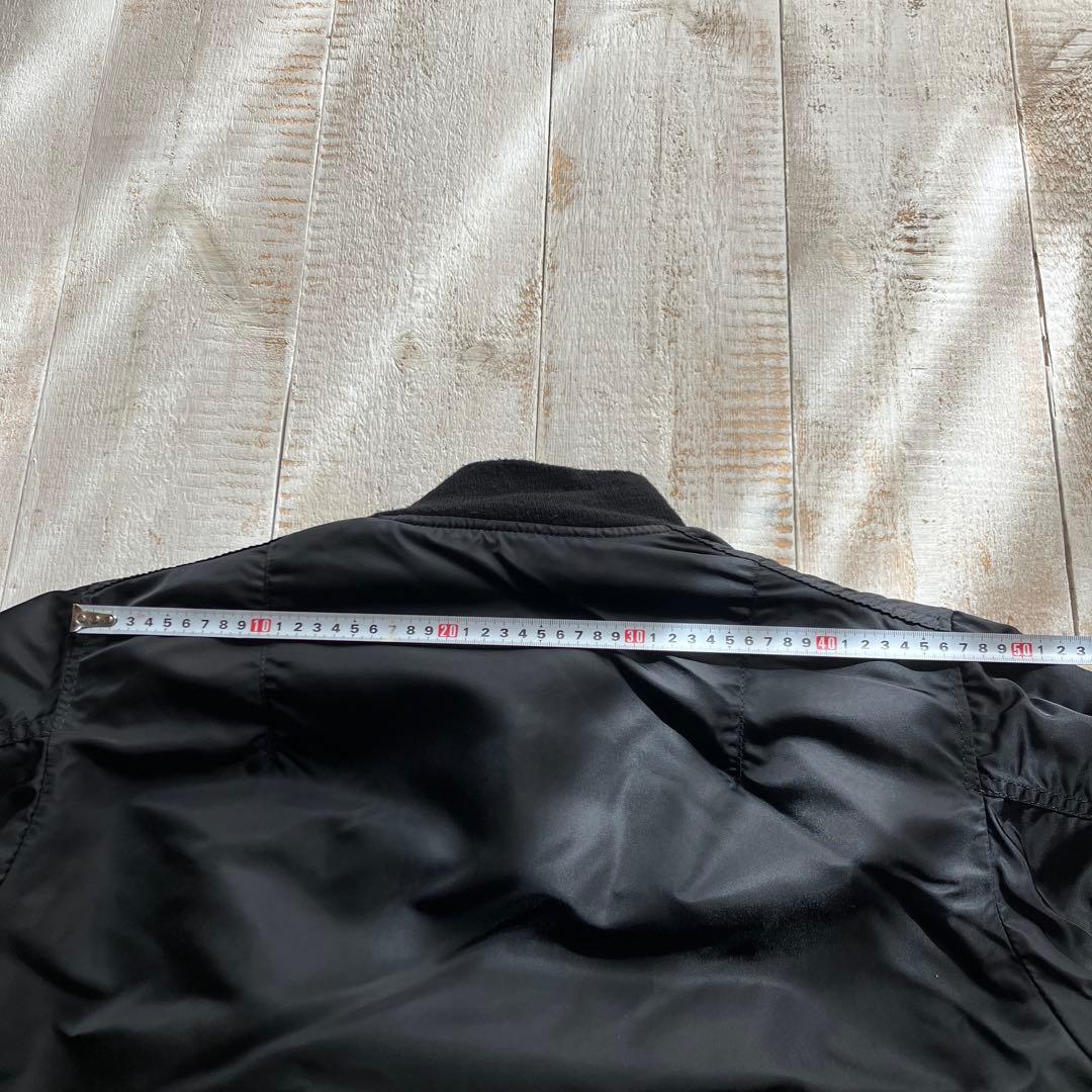 アルファ MA-1 M ブラック USA製 vintage 短丈 ショート丈