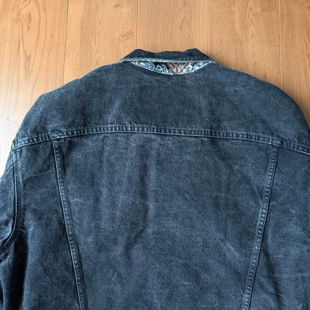 裏地◎ 90s リーバイス 70617 ブラック デニムジャケット USA製