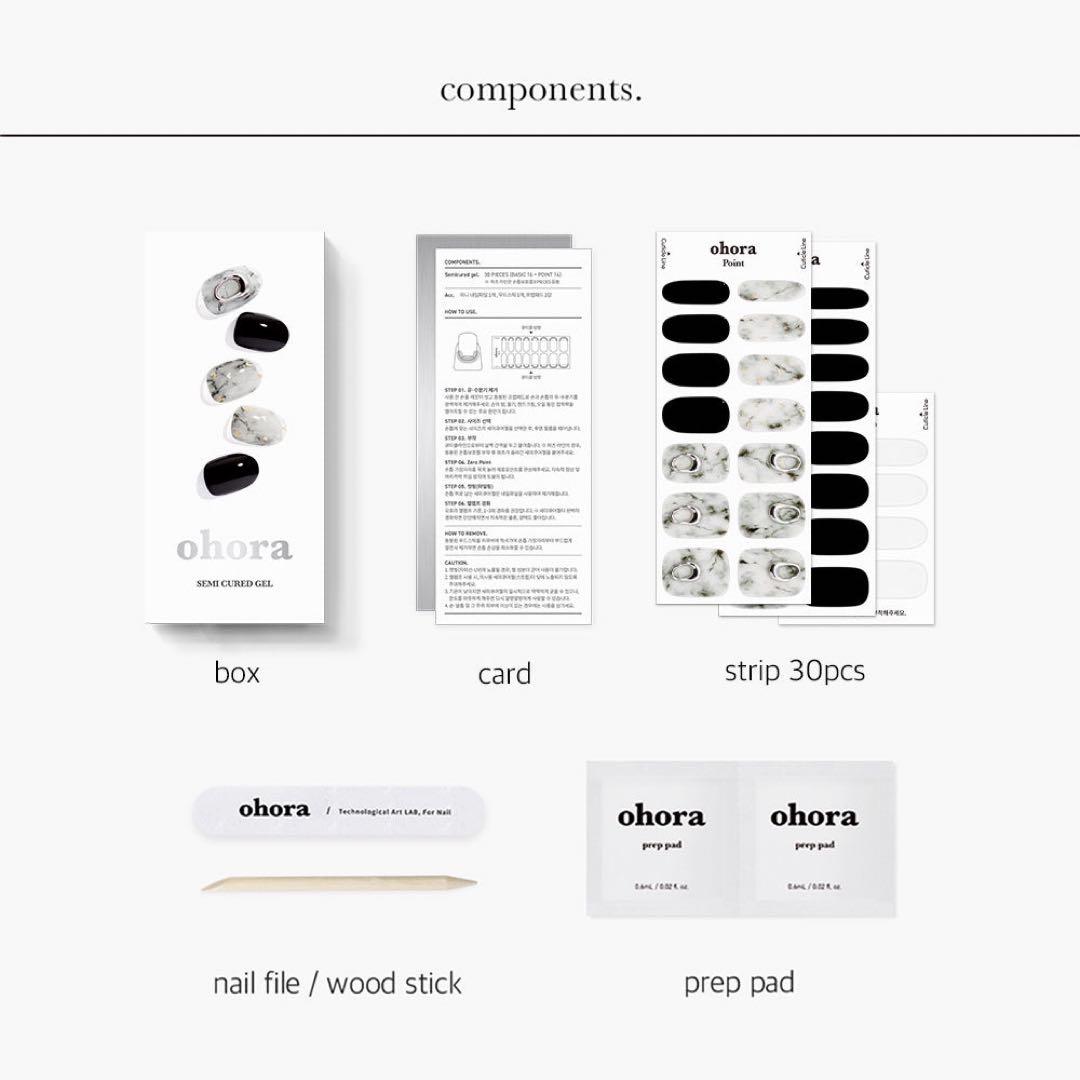 ohora ジェルネイルシール 4デザインセット