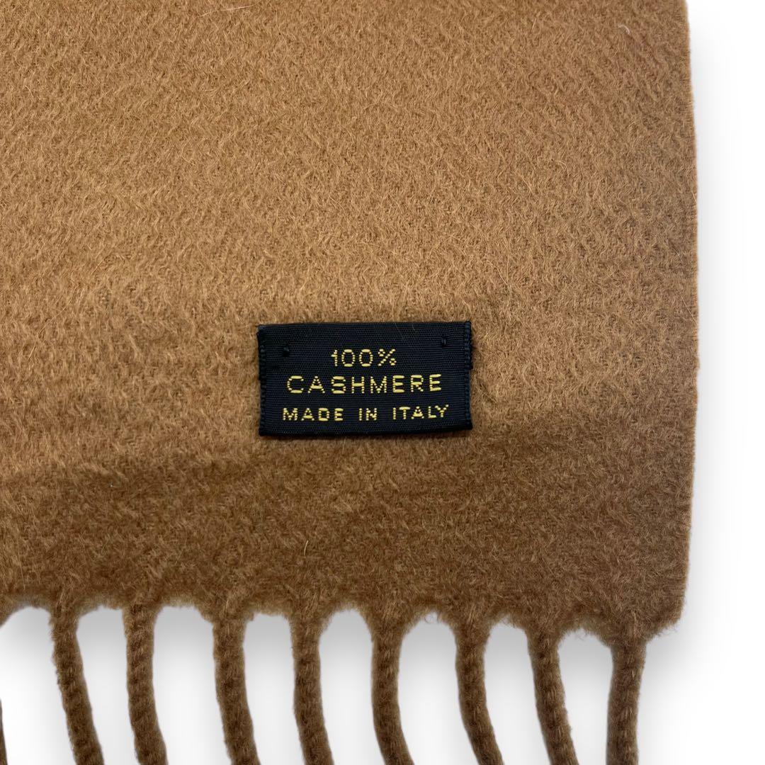 極美品□ロロピアーナ 最高級カシミヤ100 マフラー フリンジ 男女兼用