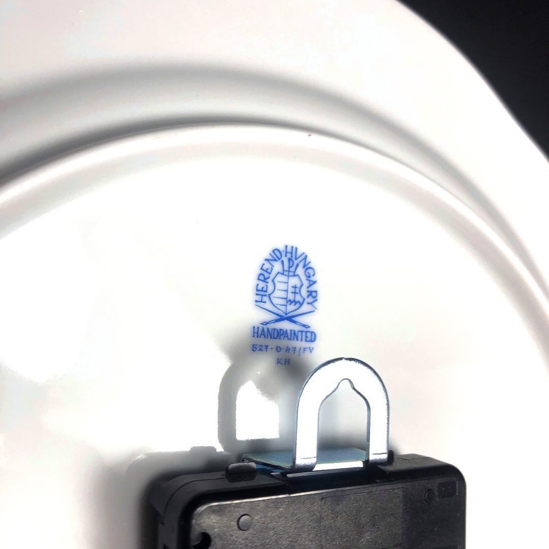 【未使用・箱付き】ヘレンド／インドの華 ウォールクロック 金彩