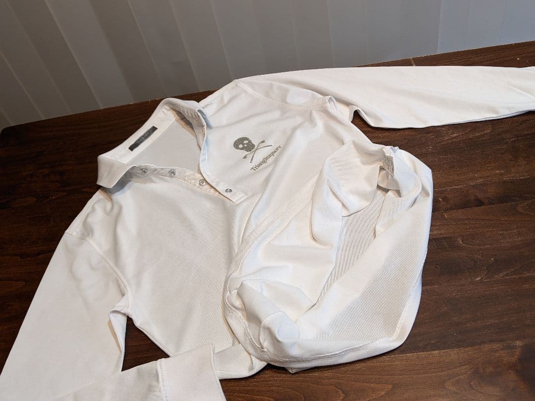 トライアングルスクエア　MARK&LONA　スカル長袖　ポロシャツ　ゴルフウェア