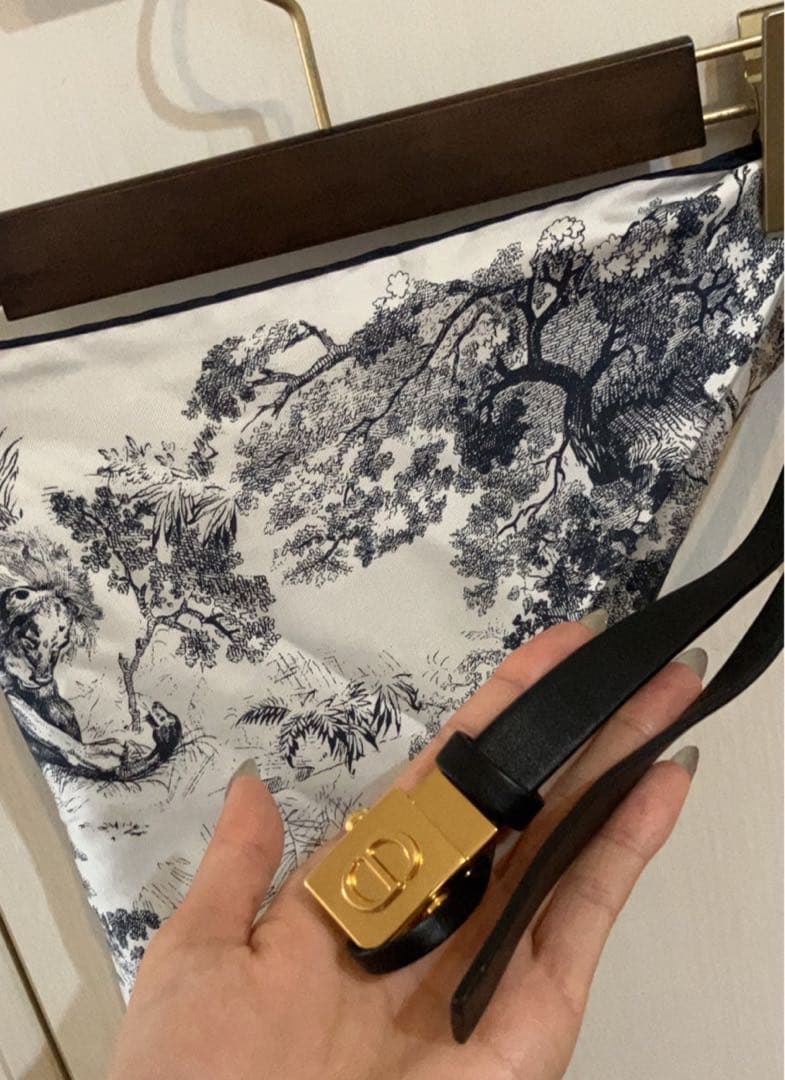 ディオール シルクツイル スカーフスキン　ベルト付き　トップス　レア