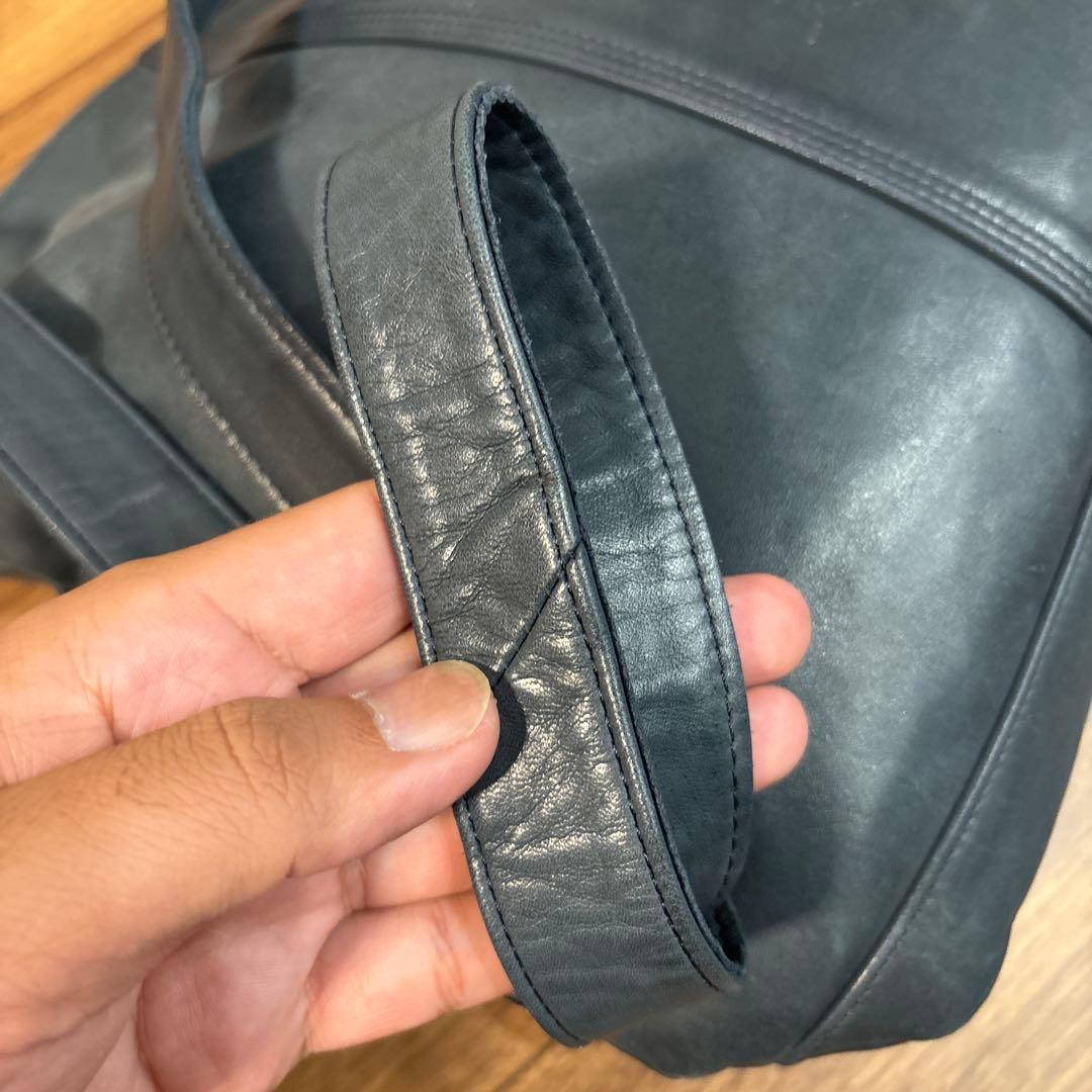 【美品】PORTER ポーター ラムレザー 本革製 ショルダーバッグ 小銭入れ付