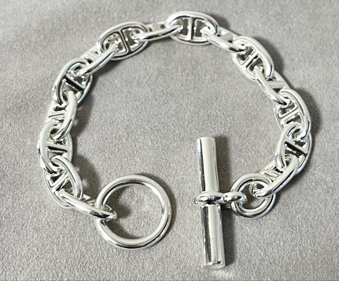 HERMES エルメス シェーヌダンクル ブレスレット MM 15 美品 保証書