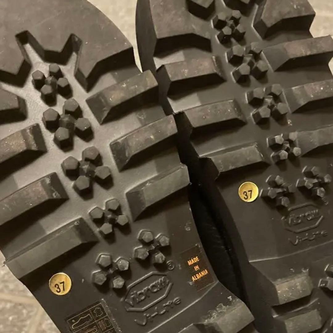 FURLA 黒 レザー 厚底ローファー 37