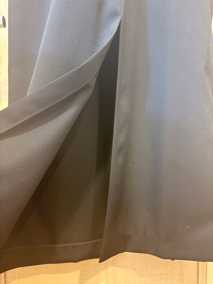 YLEVE ブラックロングワンピース ストラップ付き