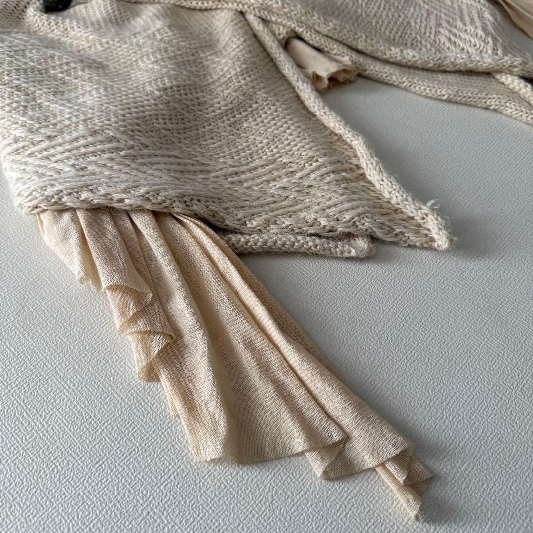 【レア】suzuki takayuki チュールニットポンチョ　アルパカ　ケープ