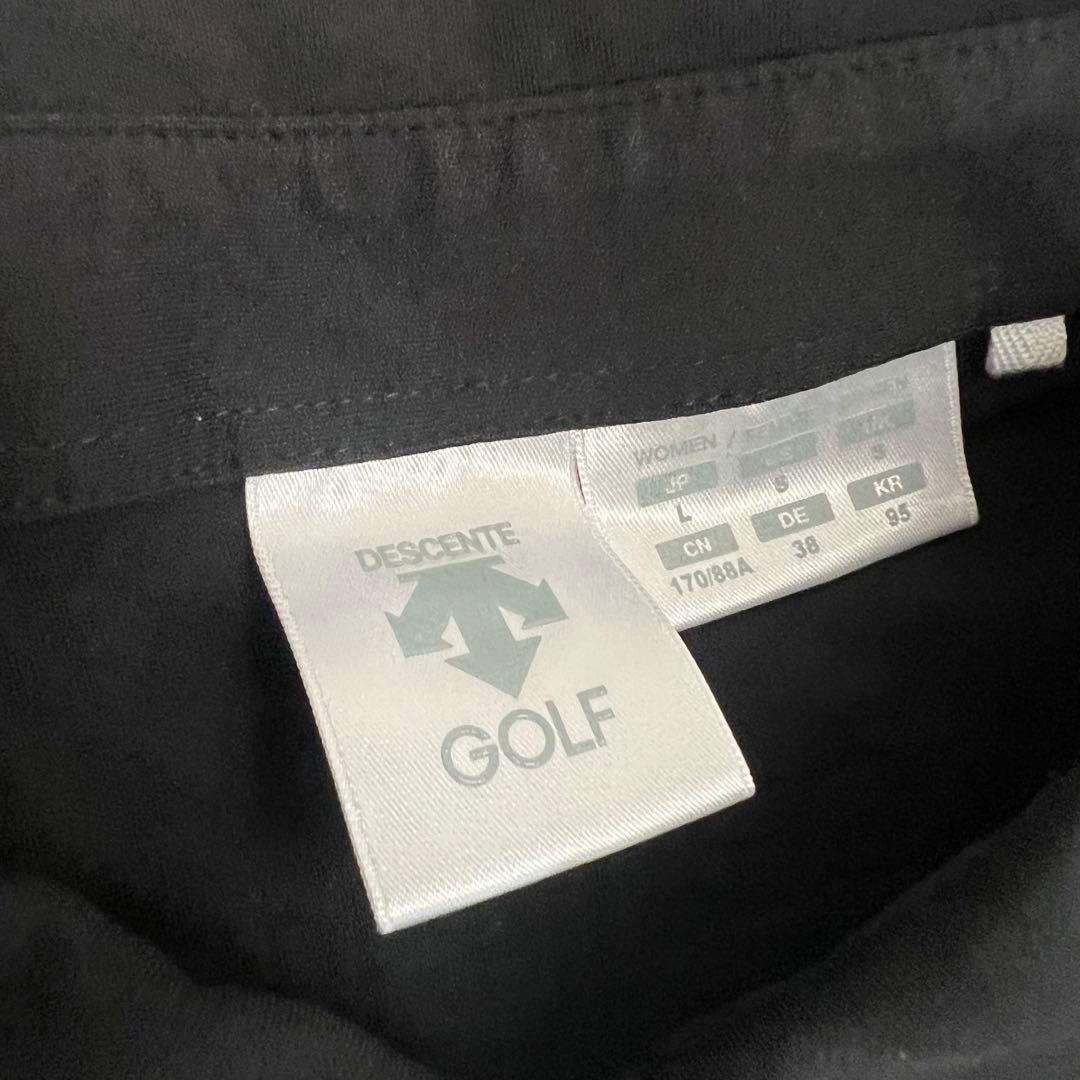 デサントゴルフ　アディクロス　セットアップ　シャツ　スカート　上下　L 白黒