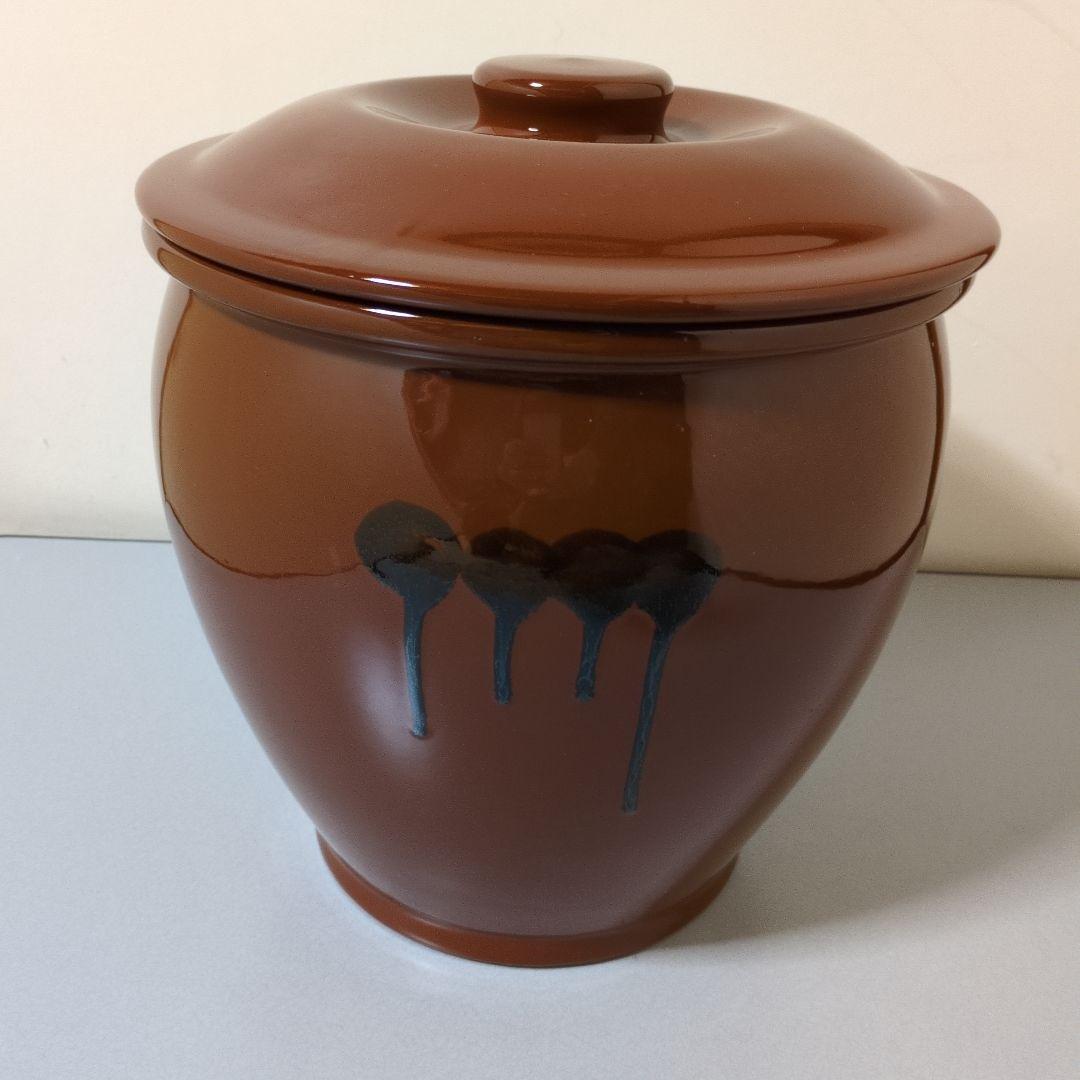 久松 かめ丸壺蓋付 ５・３・１号 ３個セット 漬物容器 梅干甕 味噌壺 常滑焼