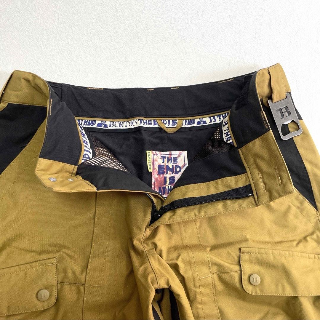 6606 バートン パンツ メンズ バイカラー ダブルニー ベージュ ブラック