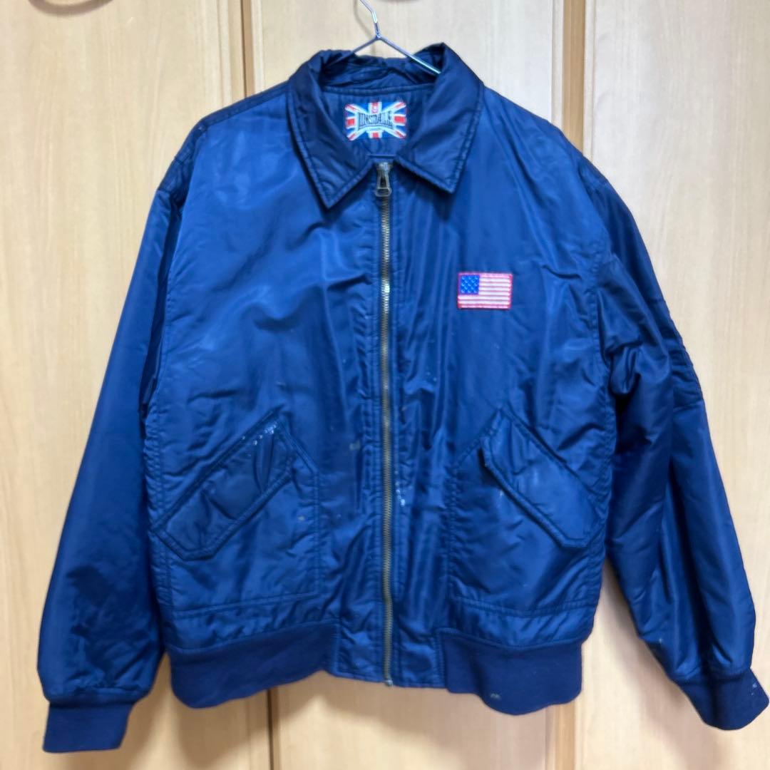 あ*な様 90s vintage 短丈ジャケット MA-1 ジャケット バック刺 - メルカリ