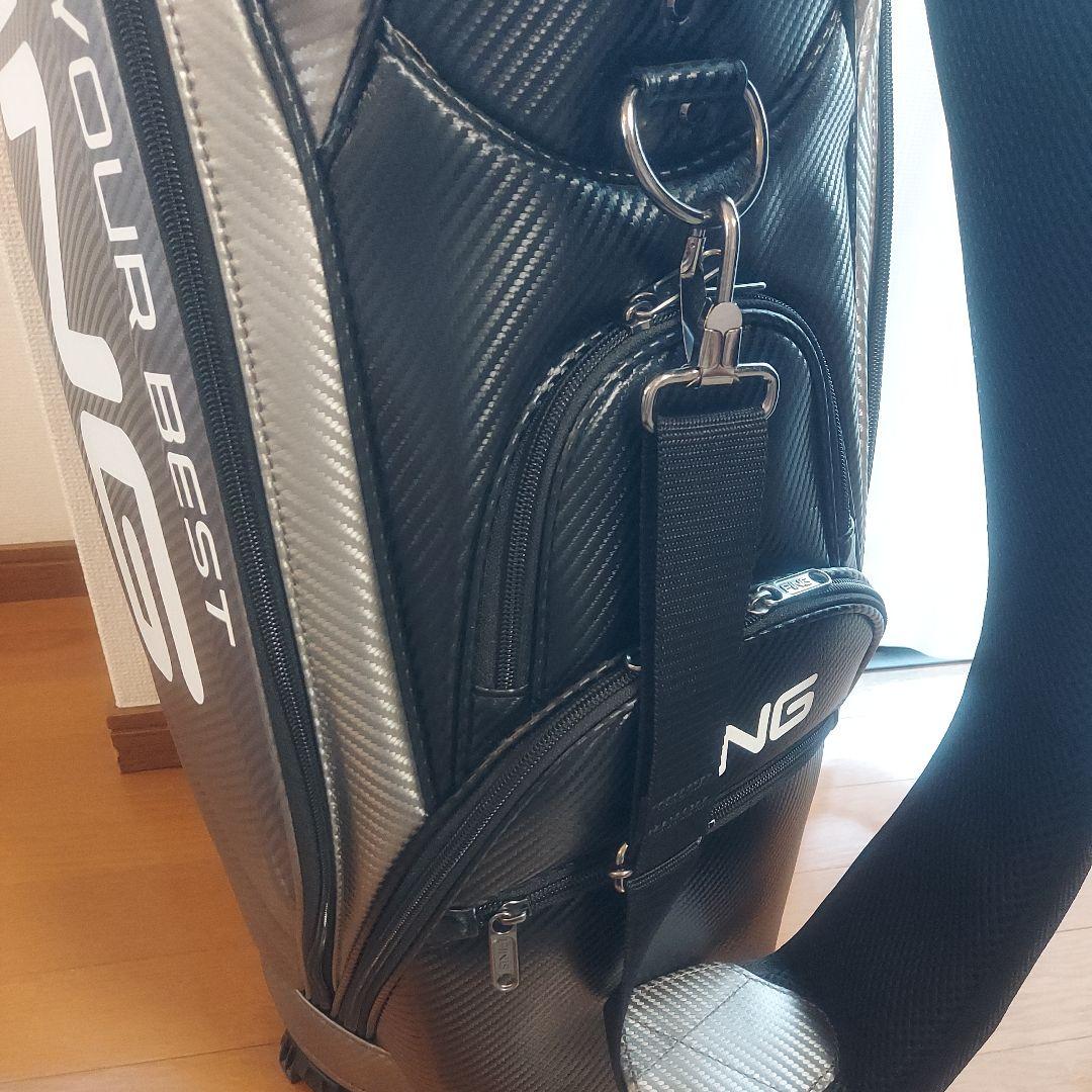PING キャディバッグ シルバー　ガンメタル 9.5型　美品 CB-U2502
