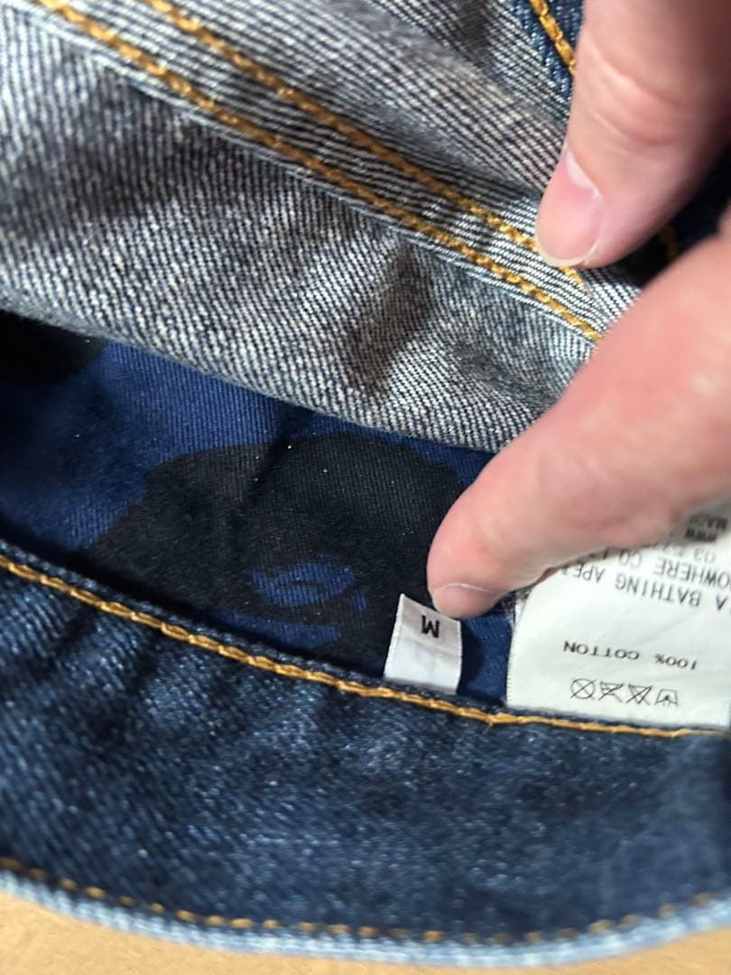 A BATHING APE ストレートデニム