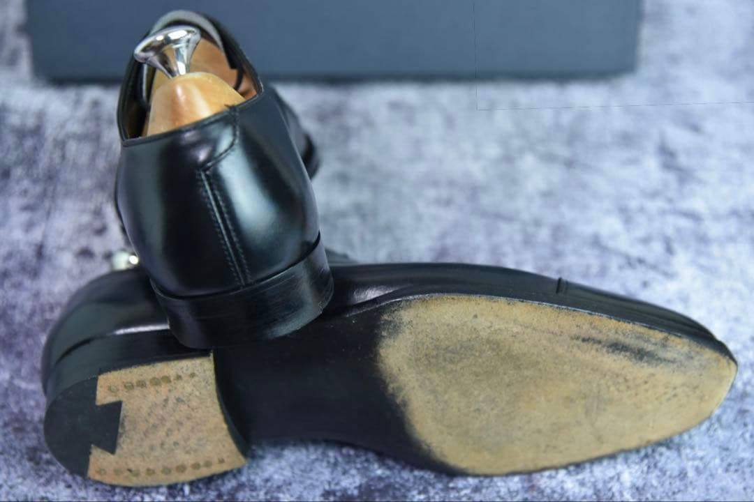 クロケット&ジョーンズ　ブルトン　5.5D　黒　349ラスト　ハンドグレード