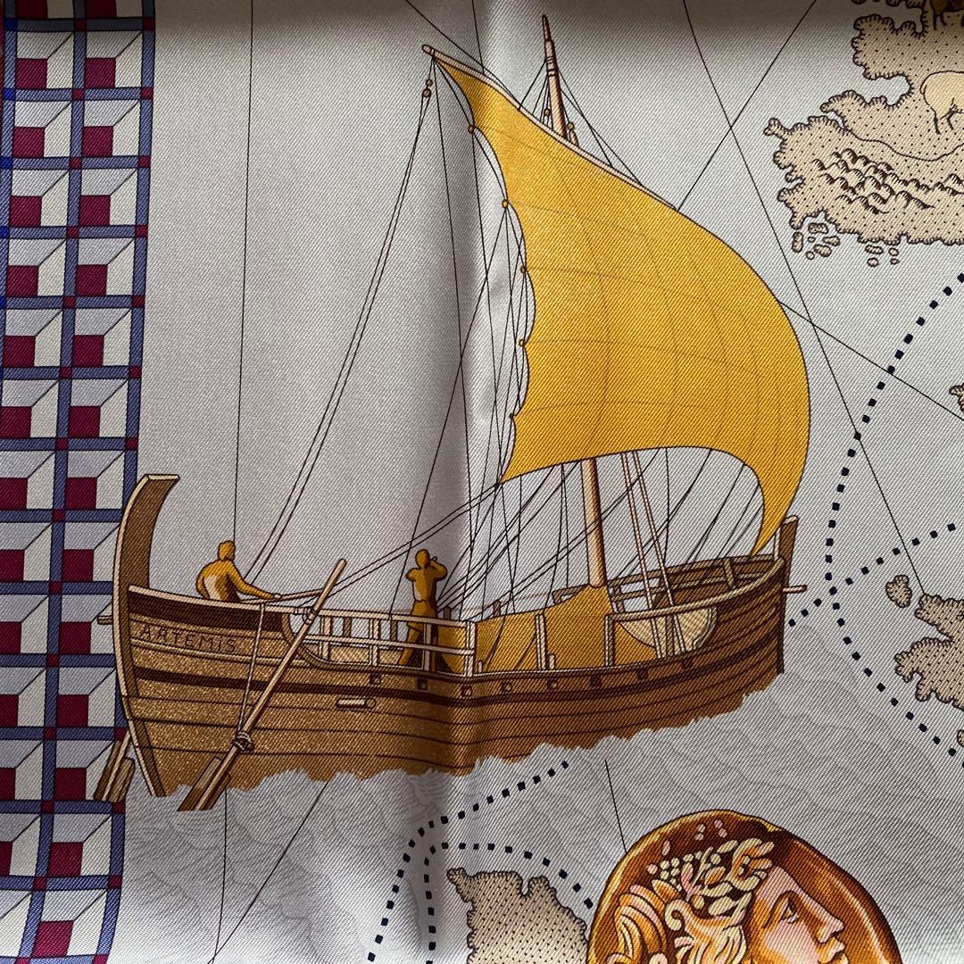 エルメス　カレ90 ピュテアスの航海　新品