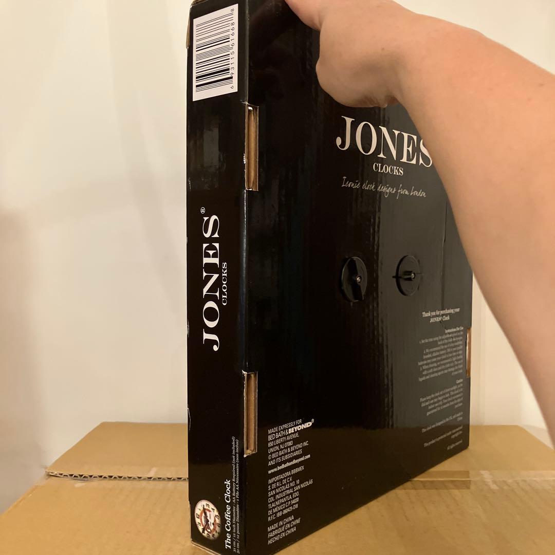 【新品未使用】JONES CLOCKS レトロデザイン 壁掛け時計