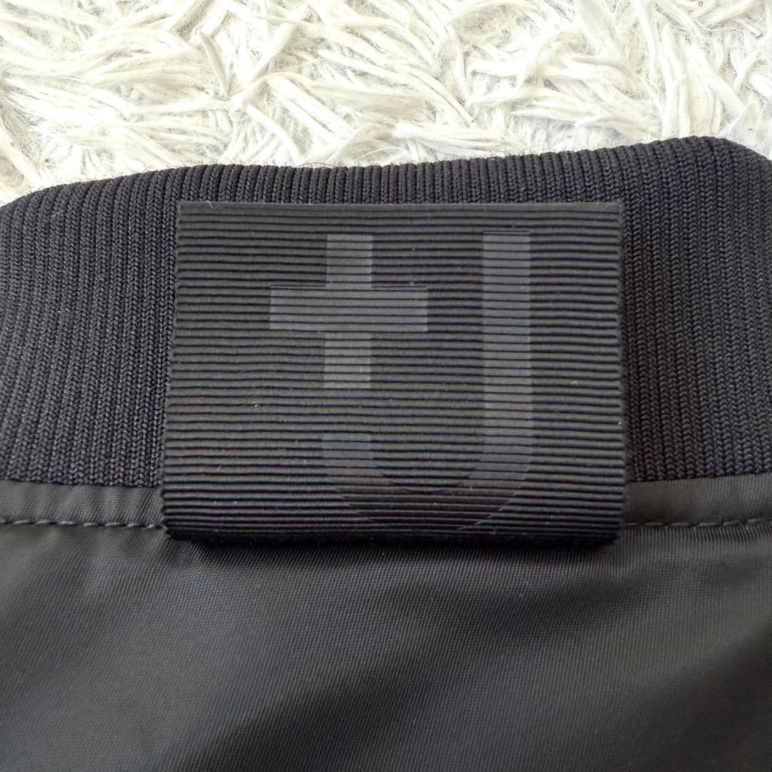 【美品✨】ユニクロ+J ハイブリッドダウンオーバーサイズMA－1 黒 L 即完売