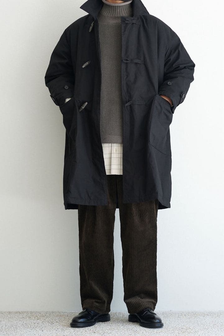25AWスティルバイハンド STILL BY HAND 中綿 ダッフルコート 黒