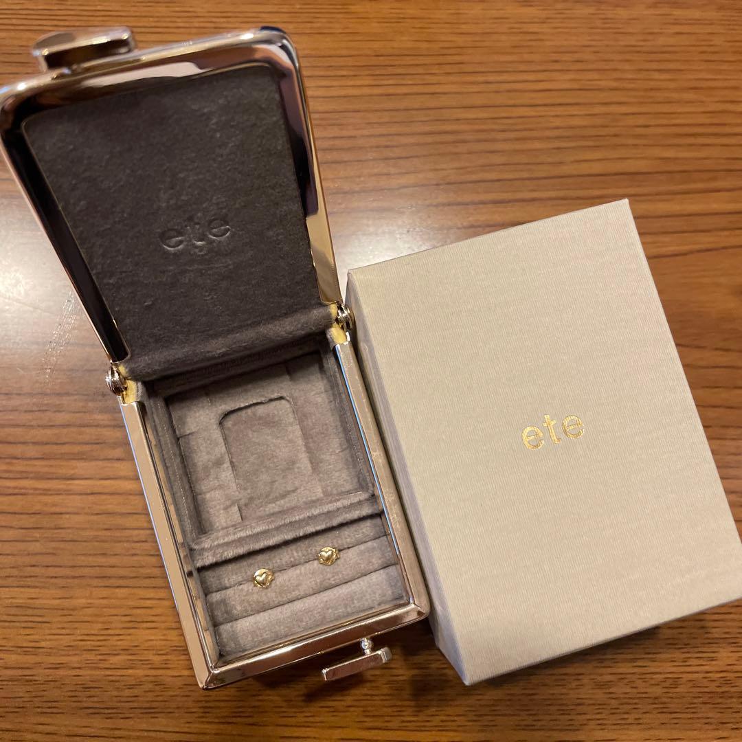 ete ピアス 金製 購入証明書付き - メルカリ