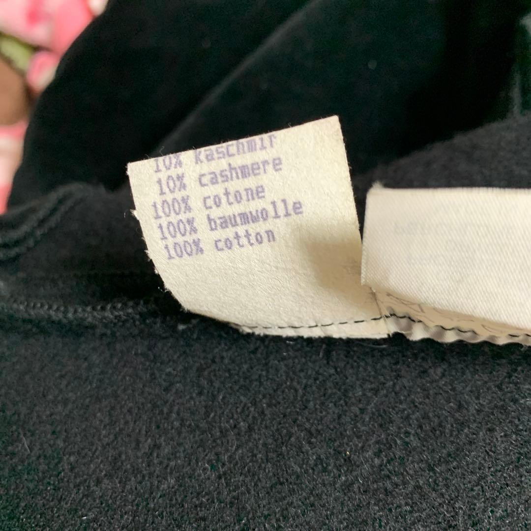 【希少レア】FENDI プルオーバー　ビックフード　コート　黒　カシミヤ