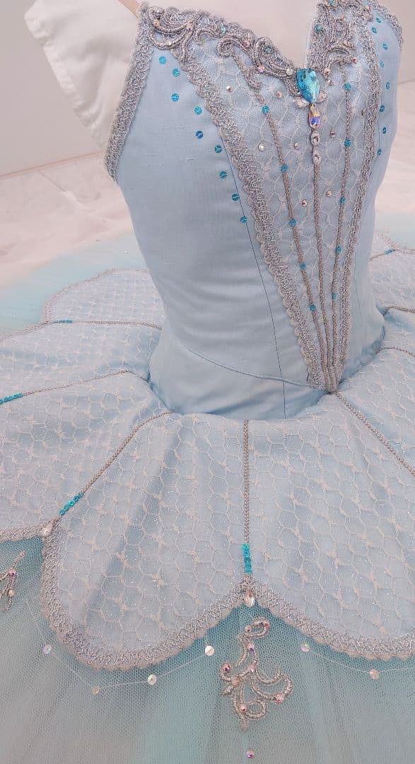 フロリナ、シルヴィア】 チャコット・バレエ衣裳 袖飾り付き・美品 6