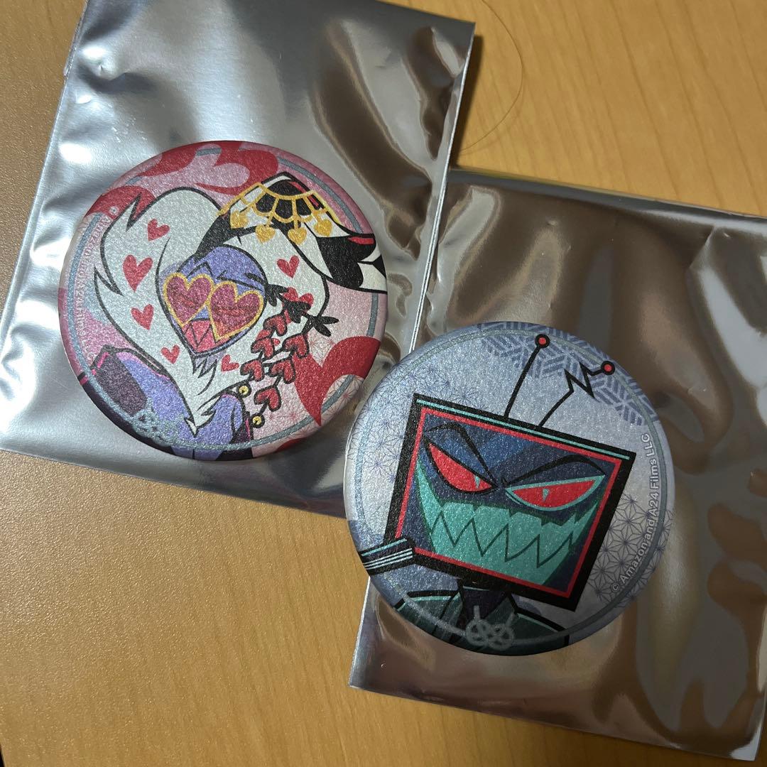 ハズビンホテル アニメイト ヴォックス ヴァレンティノ 缶バッジ 2個