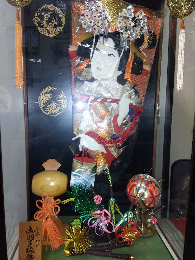 羽子板 硝子ケース入り