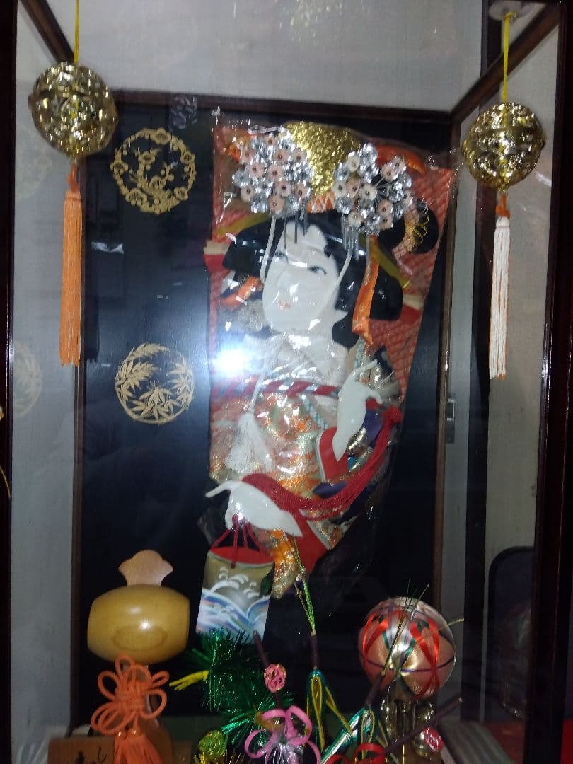 羽子板 硝子ケース入り