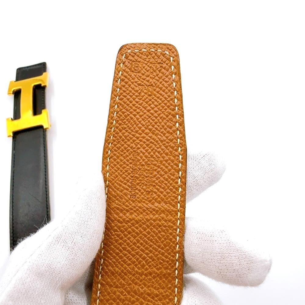 ◇エルメス◇ボックスカーフ/コンスタンス/Hベルト/ベルト/刻印:□B/ブランド