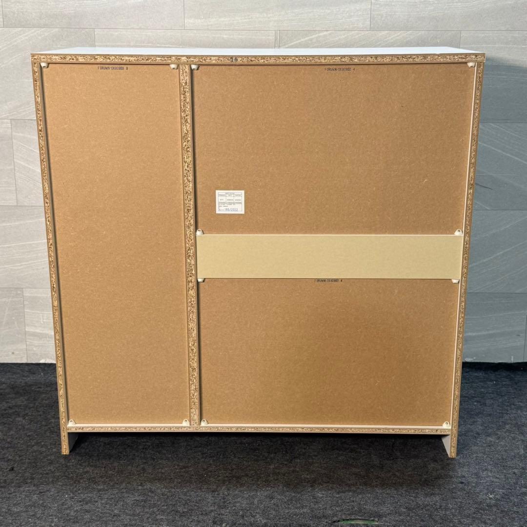 NITORI レンジ台 食器棚 幅90cm フォルムN 白 ニトリ d4742