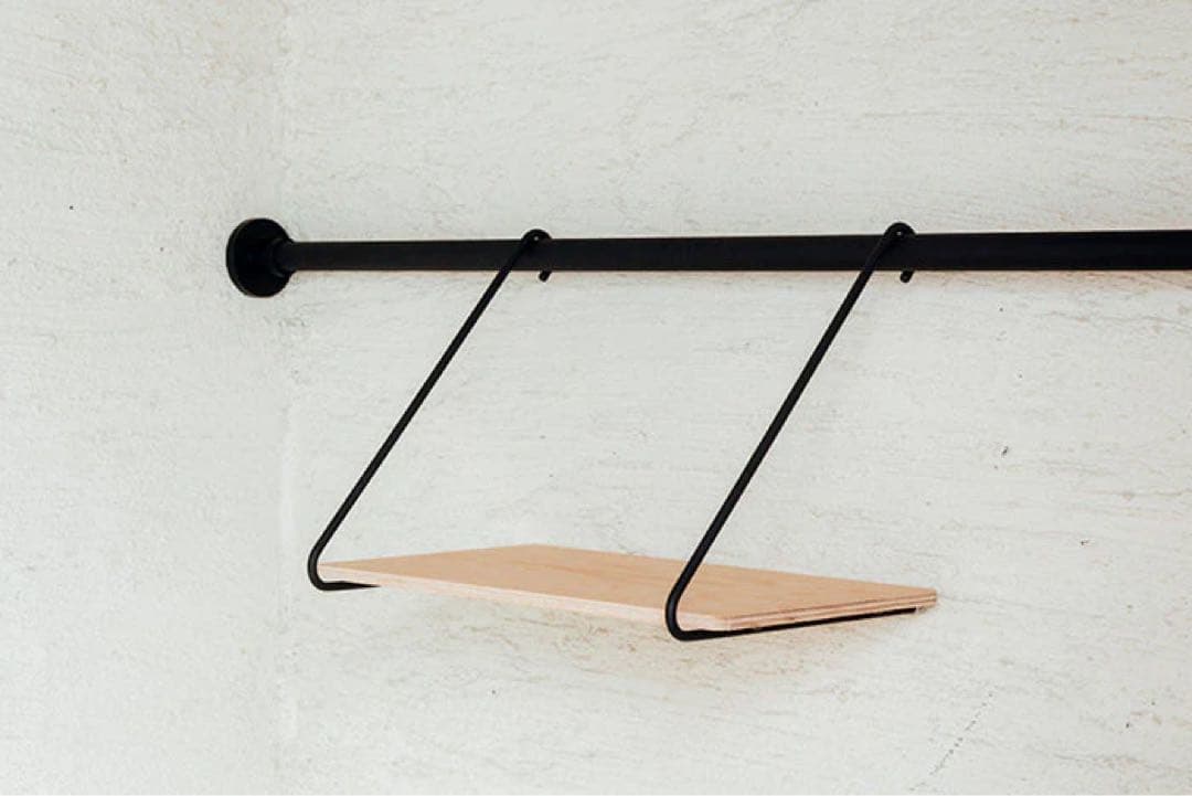 【新品】DRAW A LINE(ドローアライン)ロッドA＋シェルフB/ブラック