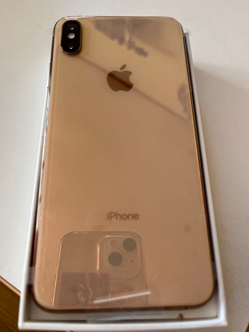 一部ヒビあり】iPhone XS Max ゴールド 64GB