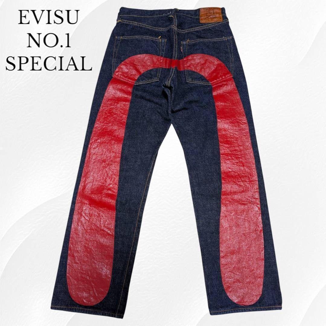 美品】EVISU NO.1 スペシャル 2001 ビッグカモメ 赤 大黒 金耳 - メルカリ