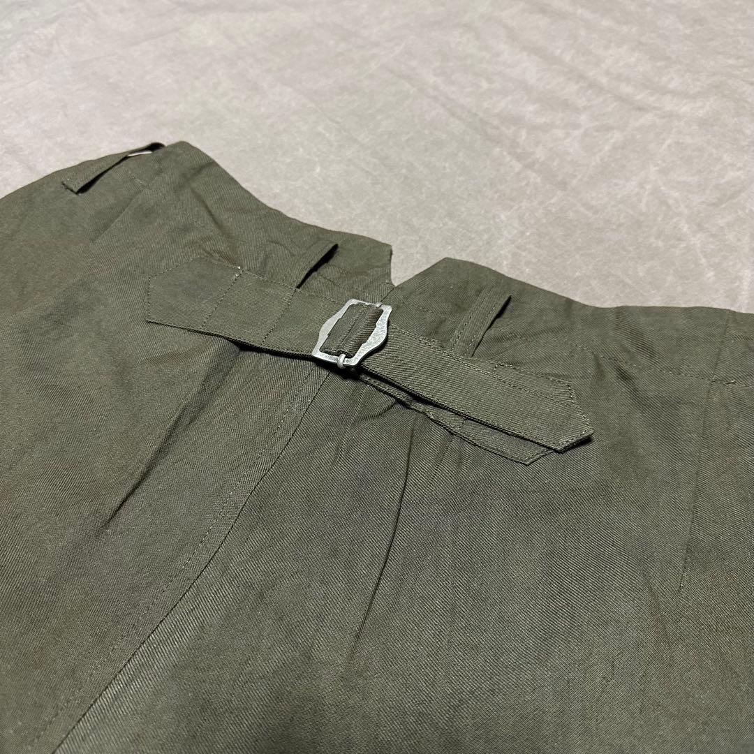 新品 Y's コットンリネン セルロース リブパンツ