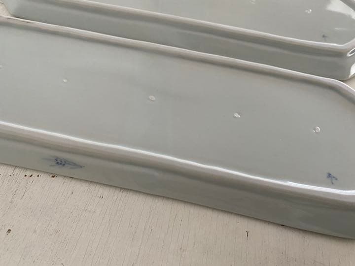 稲村真耶　稲文長々皿　４枚セット