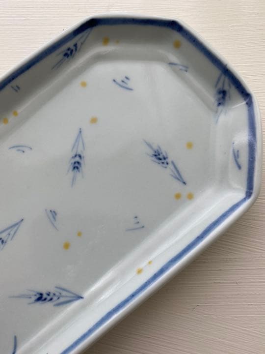 稲村真耶　稲文長々皿　４枚セット