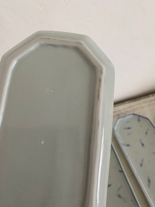 稲村真耶　稲文長々皿　４枚セット