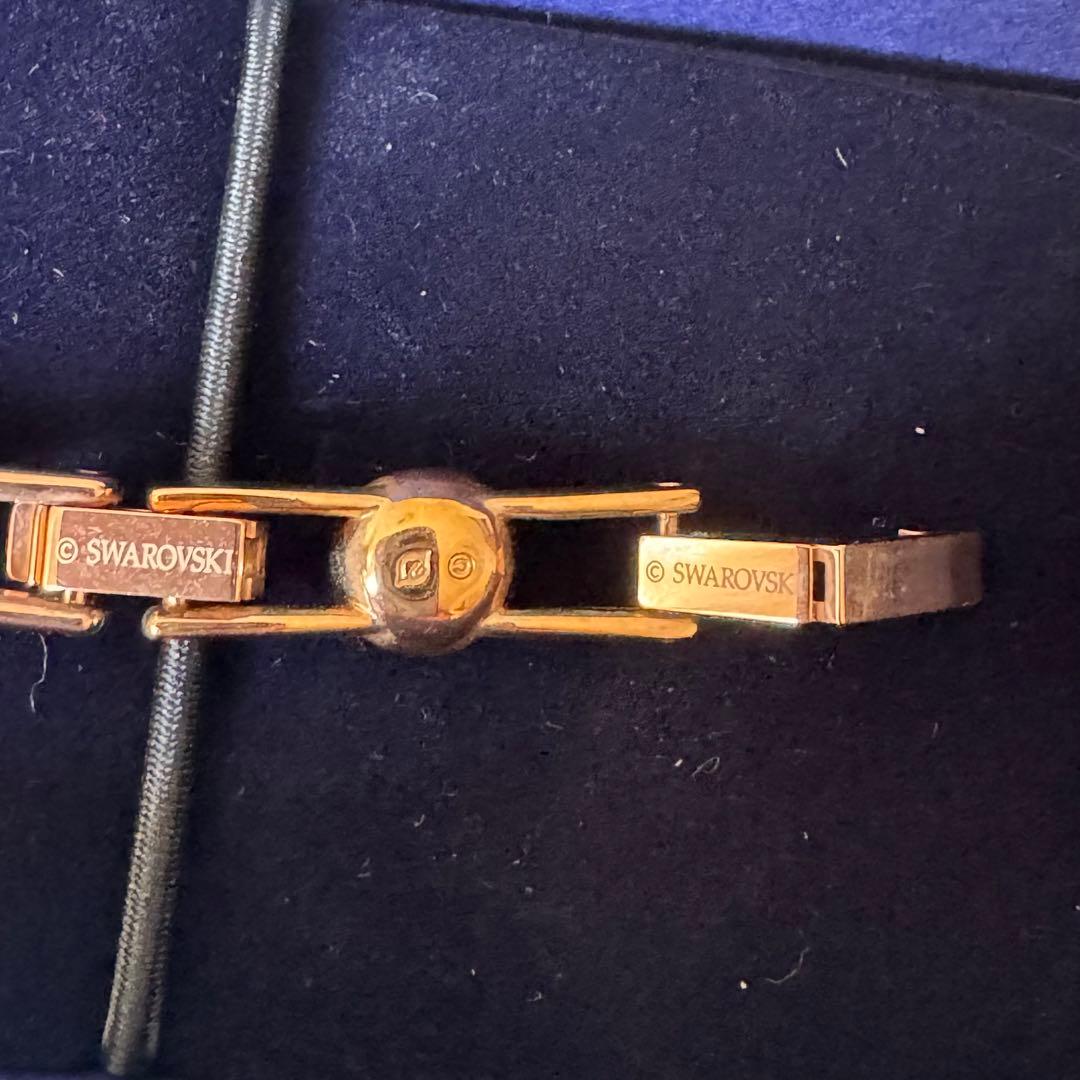 スワロフスキー☆パヴェブレスレット☆ローズゴールドトーン☆