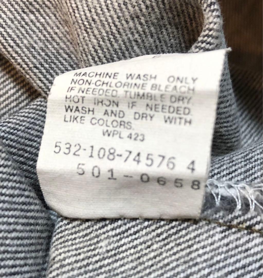 80.90s リーバイス501 先染めブラックW34 USA製