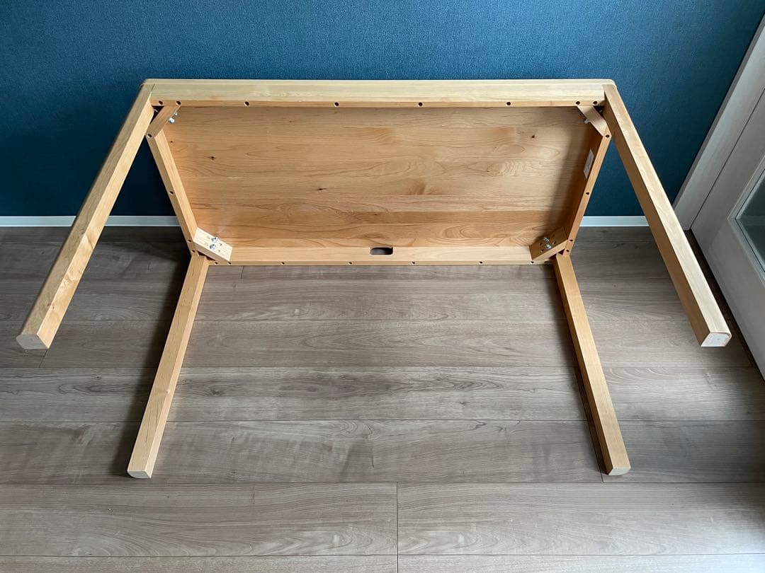 堀田木工☆天然木　軽量デスク　作業台　机　木製デスク 事務机　在宅　学習机