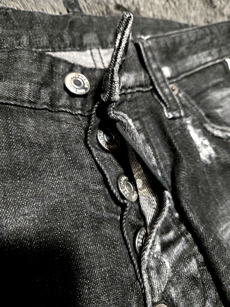 DSQUARED / ディースクエアード サイドラインロゴ デニム 42